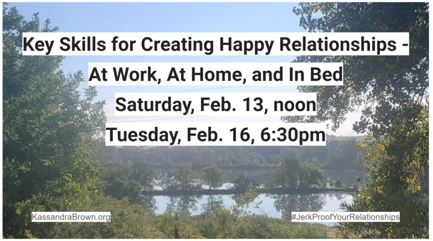 Key Skills to Create Happy Relationships – 2 Upcoming Workshops